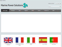 Tablet Screenshot of marine-power.net